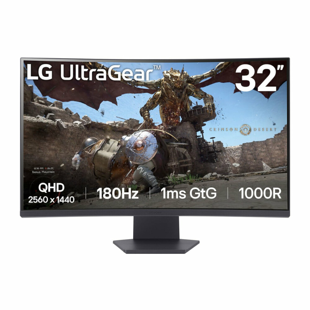 LG UltraGear 32" QHD VA Curved Gaming 180Hz 1ms
