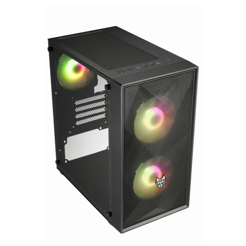 FSP CST130A Micro-ATX Gaming Chassis - Black