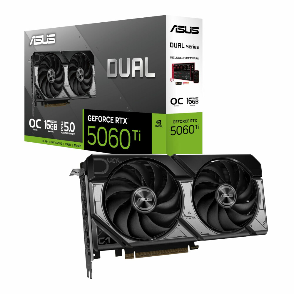 ASUS Dual GeForce RTX 5060 Ti OC Edition 16GB GDDR7 Graphics Card