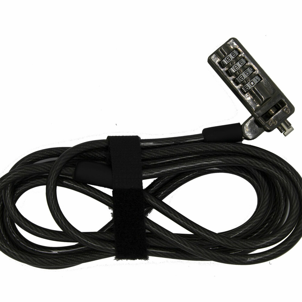 GIZZU 2m Slimline Combination Notebook and Ultrabook Cable Lock