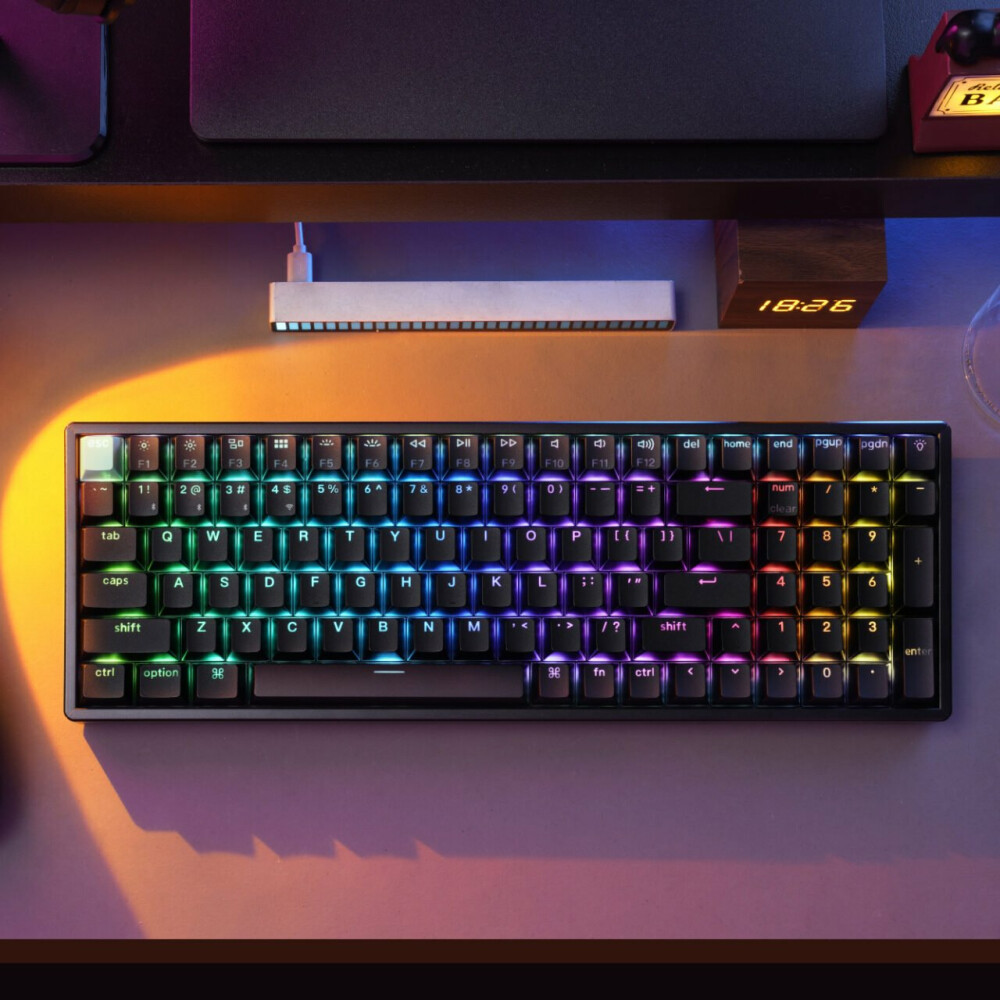 Keychron K4 HE 96% Magnetic Switch Hot-Swap RGB Wireless Keyboard – Black