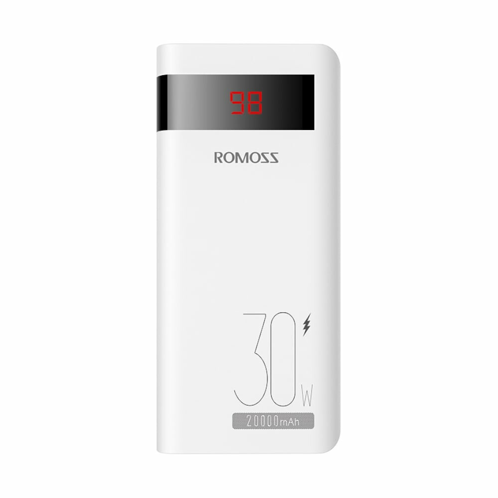 Romoss Sense 6PS Pro 20000mAh 30W Fast Charge Power Bank - White