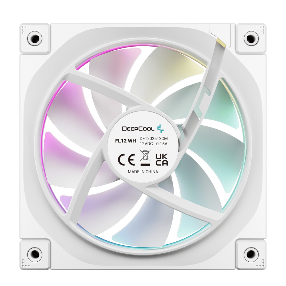DeepCool FL12 SE 3-in-1 ARGB 120mm Fan 3 Pack - White
