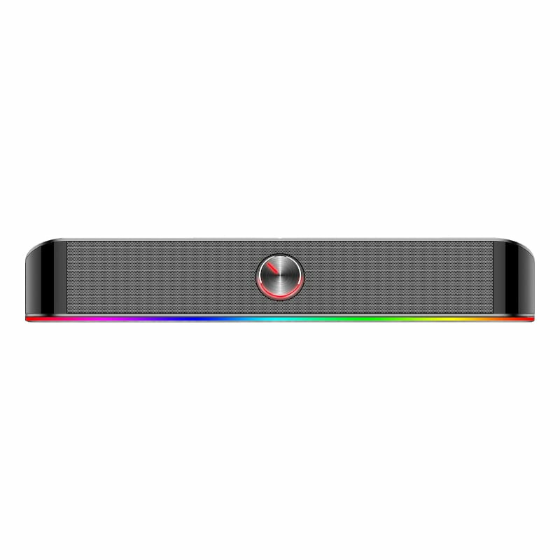 REDRAGON 2.0 Sound Bar ADIEMUS 2 x 3W RGB USB|Aux PC Gaming Speaker - Black