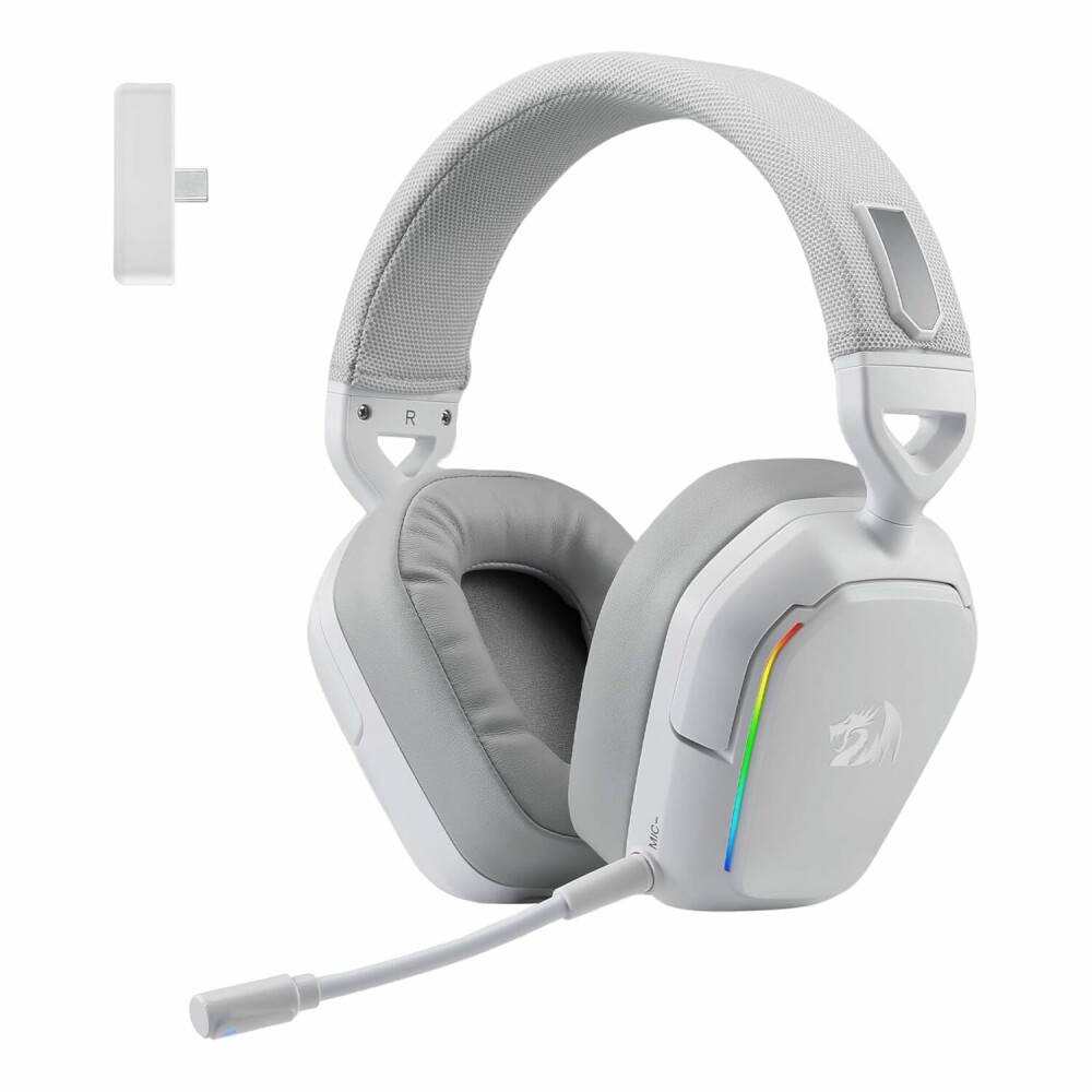 Redragon H868 RGB Wireless Gaming Headset - White