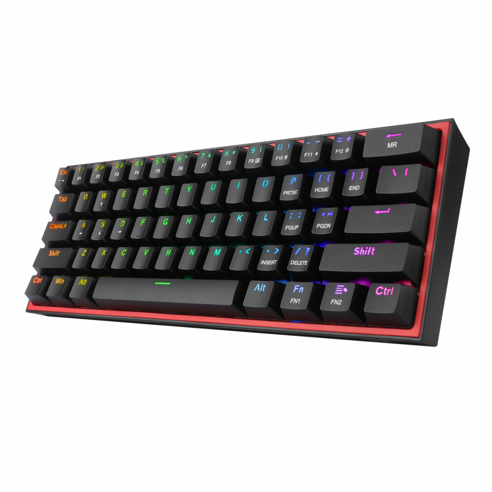 Redragon K617 FIZZ 60% Wired RGB Gaming Keyboard - Black