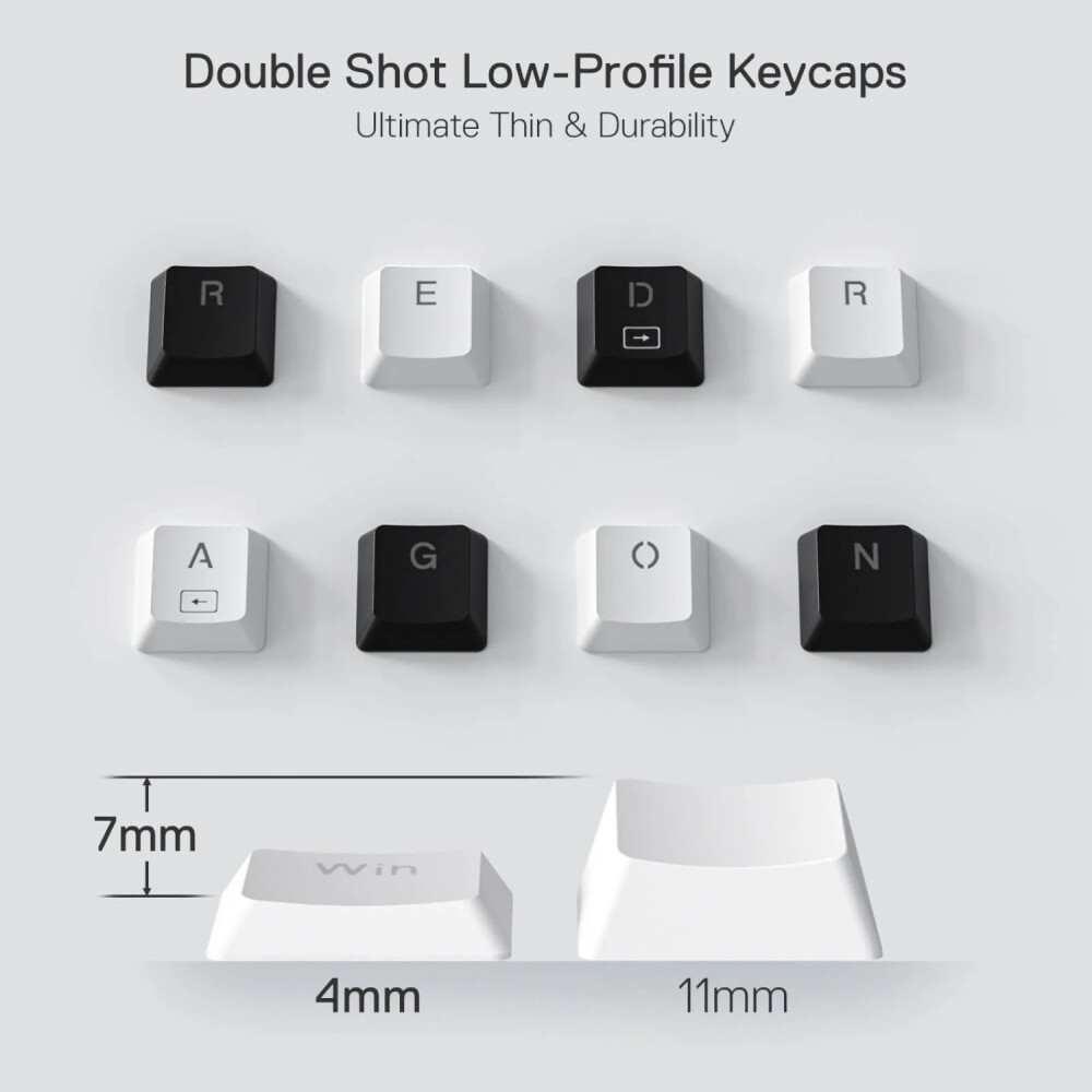 Redragon K632 HORUS Mini 60% RGB Wired Gaming Keyboard – White