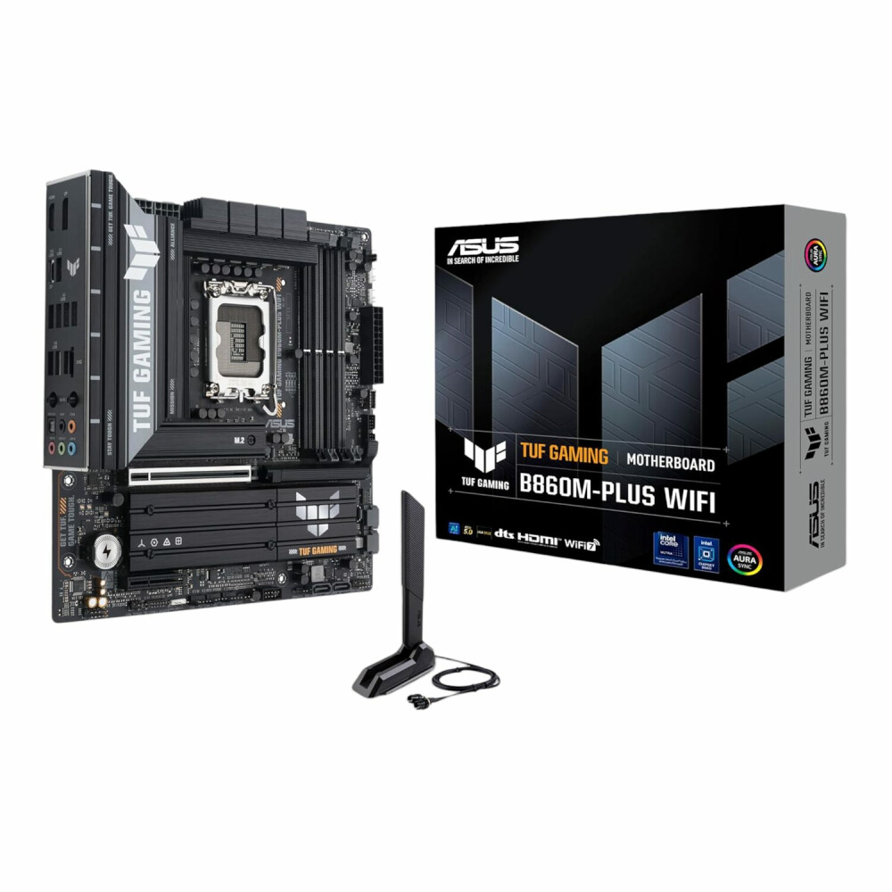Asus TUF Gaming B860M-Plus Wi-Fi M-ATX Motherboard – Intel LGA1851, DDR5, PCIe 5.0. Wi-Fi 7