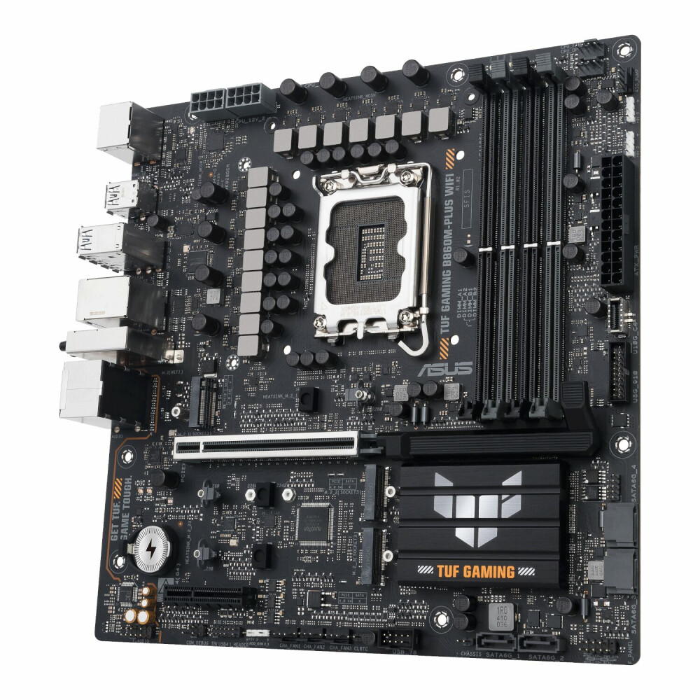 Asus TUF Gaming B860M-Plus Wi-Fi M-ATX Motherboard – Intel LGA1851, DDR5, PCIe 5.0. Wi-Fi 7