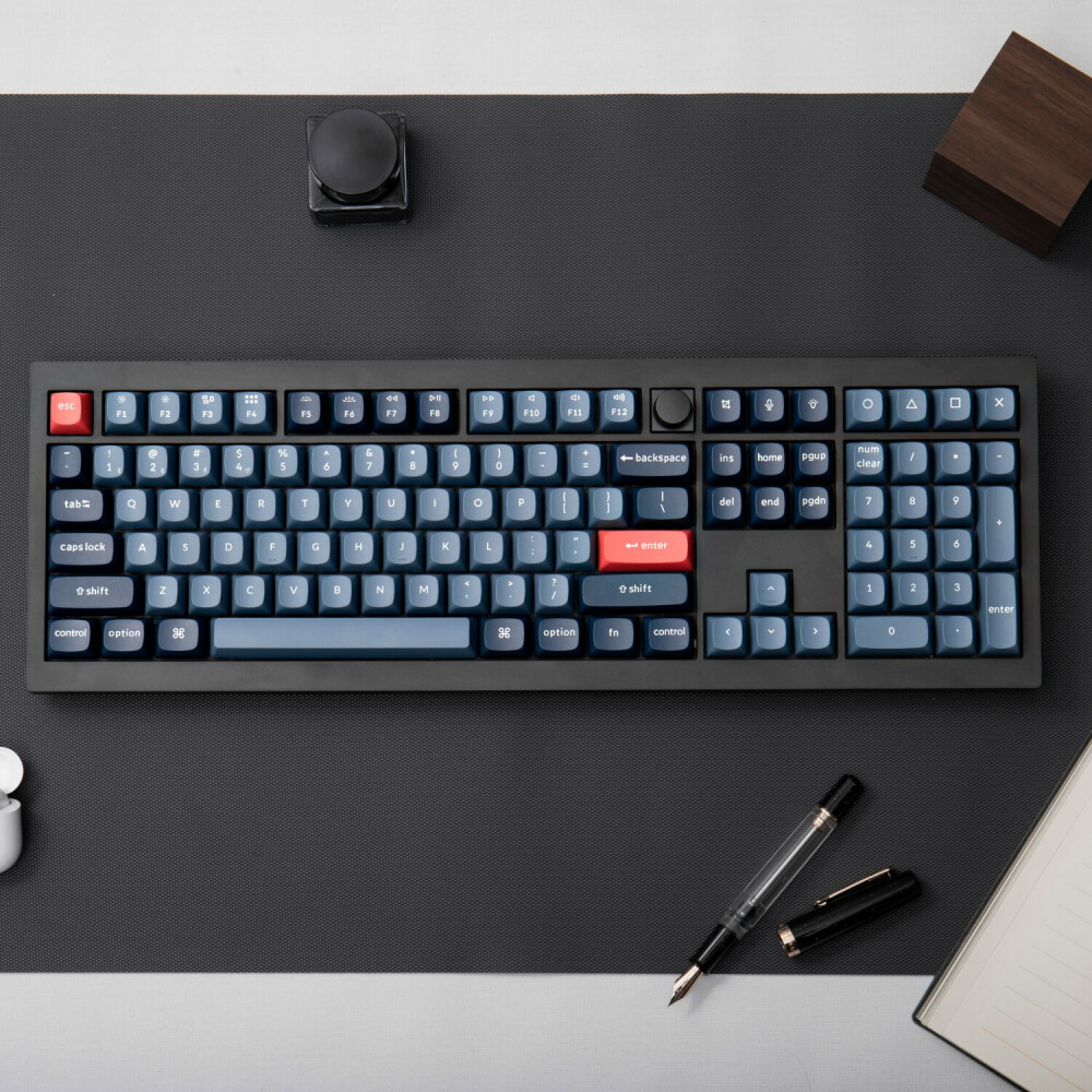Keychron V6 Max QMK/VIA RED Wireless Custom Mechanical Keyboard | RED Switch - Black