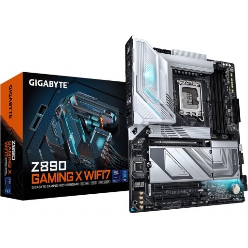 GIGABYTE Intel® Z890 Chipset for LGA 1851; 4x DDR5; 4x M2; USB4® USB Type-C®/DP/HDMI (Front); ATX.